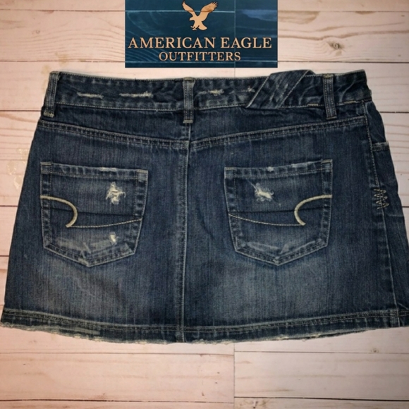 American Eagle Outfitters Dresses & Skirts - Y2K American Eagle Denim Mini Sz 8